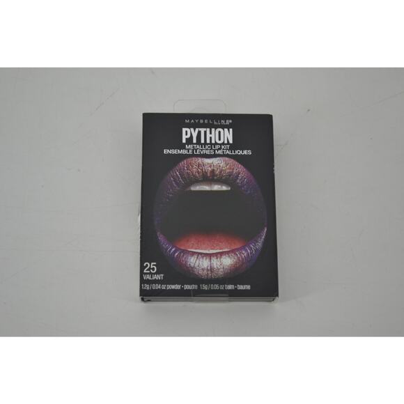 Maybelline Python Metallic Lip Kit Valiant 25 Provoked 30 - Picture 3 of 16